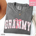 Pink Grammy Bow Shirt Comfort Colors Cute T-Shirts, Hoodie, Sweatshirt - T-Shirt, Sweatshirt, Hoodie