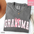 Pink Grandma Bow Shirt Comfort Colors Cute T-Shirts, Hoodie, Sweatshirt - T-Shirt, Sweatshirt, Hoodie