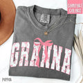 Pink Granna Bow Shirt Comfort Colors Cute T-Shirts, Hoodie, Sweatshirt - T-Shirt, Sweatshirt, Hoodie