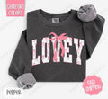 Pink Lovey Bow Comfort Colors Cute T-Shirts, Hoodie, Sweatshirt - T-Shirt, Sweatshirt, Hoodie