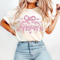 Pink Mama Coquette Mama Floral Mama Chinoiserie Mama Varsity Mom Lace Coquette Bow T-Shirts, Hoodie, Sweatshirt - T-Shirt, Sweatshirt, Hoodie