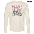 Pink North Pole Tree Farm Long Sleeve Comfort Colors 'NLB' T-Shirts, Hoodie, Sweatshirt - T-Shirt, Sweatshirt, Hoodie