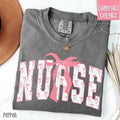 Pink Nurse Bow Shirt Comfort Colors Cute T-Shirts, Hoodie, Sweatshirt - T-Shirt, Sweatshirt, Hoodie