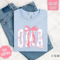 Pink Oma Bow Shirt Gildan Cute Plus Sizes T-Shirts, Hoodie, Sweatshirt - T-Shirt, Sweatshirt, Hoodie