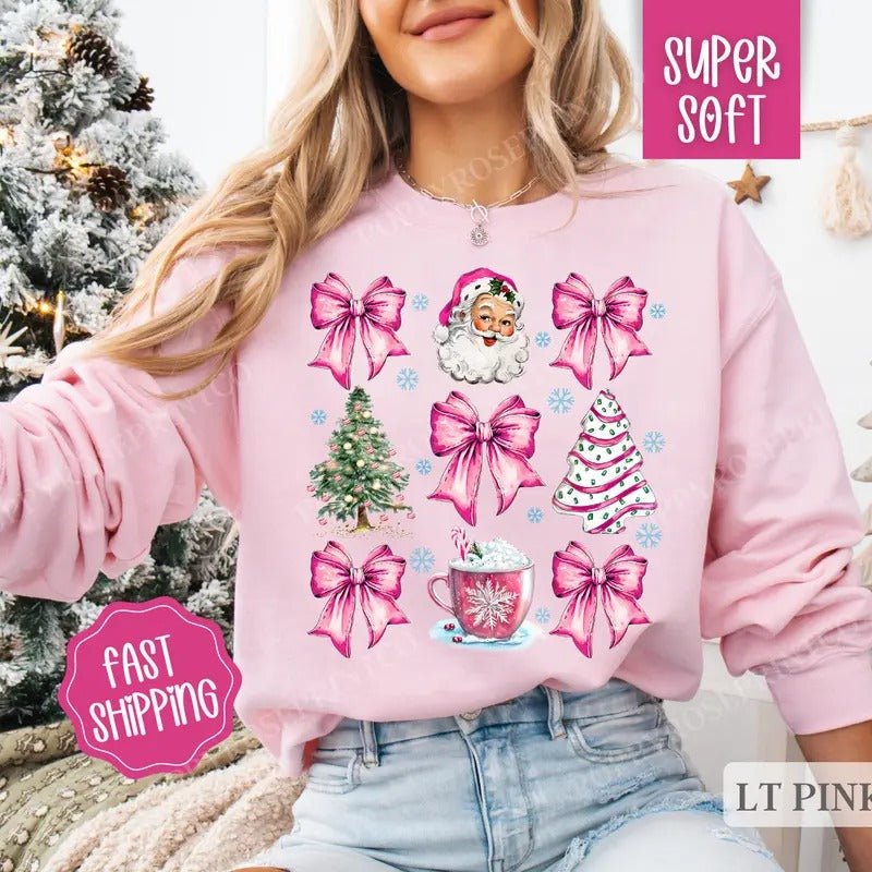 Pink Santa Merry Funny Santa T-Shirts, Hoodie, Sweatshirt - T-Shirt, Sweatshirt, Hoodie