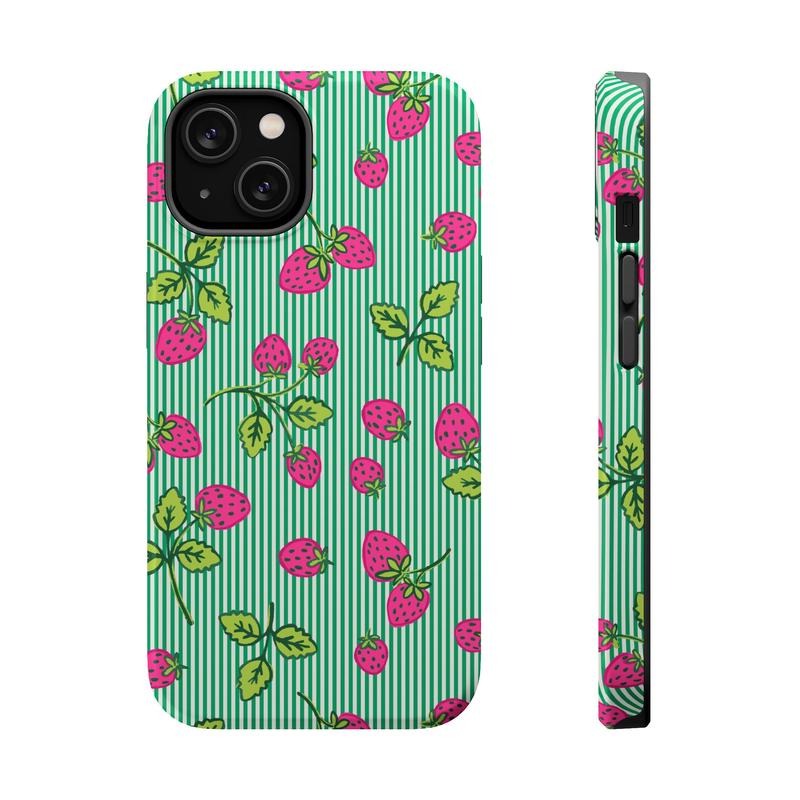Pink Strawberry Phone Case Mag Safe Compatible Magnetic Tough Cases T-Shirts, Hoodie, Sweatshirt - T-Shirt, Sweatshirt, Hoodie