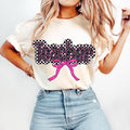 Pink Teacher Coquette Checkered Teacher Appreciation Leopard Bow T-Shirts, Hoodie, Sweatshirt - T-Shirt, Sweatshirt, Hoodie