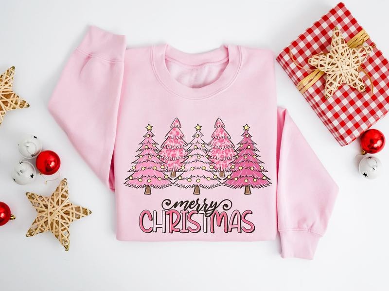 Pink Tree Tree Tree Shirt Winter Xmas Shirt T-Shirts, Hoodie, Sweatshirt - T-Shirt, Sweatshirt, Hoodie