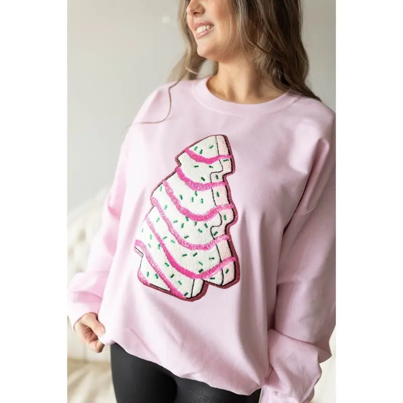 Pink Tree Cake Chenille Patch T-Shirts, Hoodie, Sweatshirt - T-Shirt, Sweatshirt, Hoodie