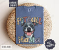 Pitbull Mama Comfort Colors Dog Mom Cute Mama T-Shirts, Hoodie, Sweatshirt - T-Shirt, Sweatshirt, Hoodie