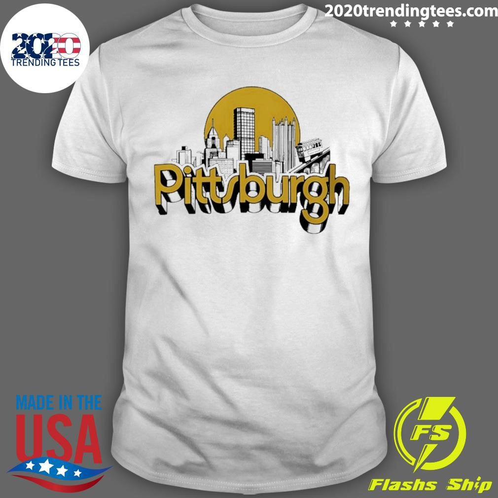 Pittsburgh City Skyline Shirt Unisex T-shirt, Sweatshirt, Hoodie, Long Sleeve Tee - T-Shirt, Sweatshirt, Hoodie