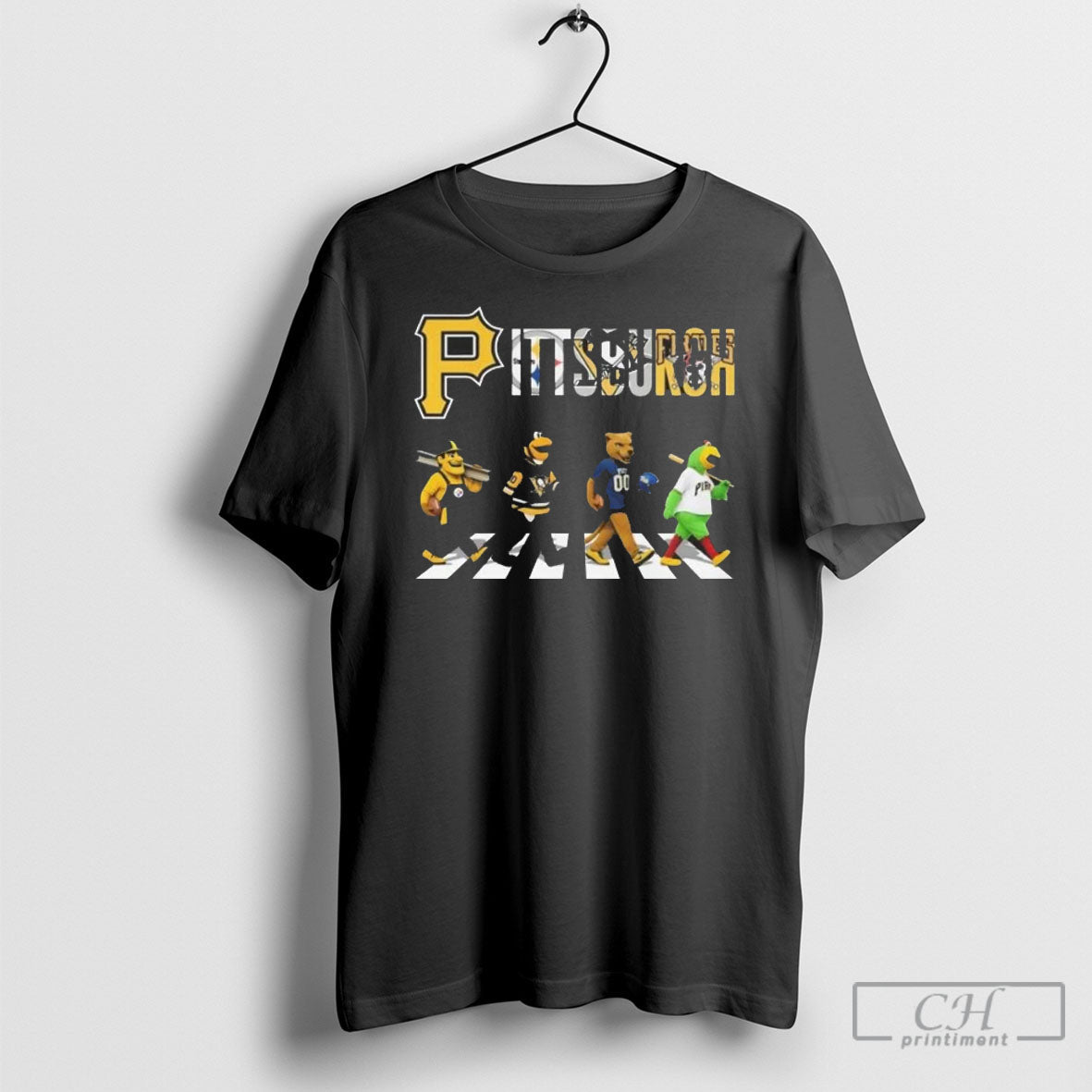 Pittsburgh City Sports Mascot Road Abbey 2025 Shirt Sweater Unisex T-shirt, Sweatshirt, Hoodie, Long Sleeve Tee - T-Shirt, Sweatshirt, Hoodie