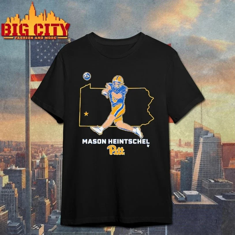 Pittsburgh Panthers Mason Heintschel State Star Map shirt Unisex T-shirt, Sweatshirt, Hoodie, Long Sleeve Tee - T-Shirt, Sweatshirt, Hoodie