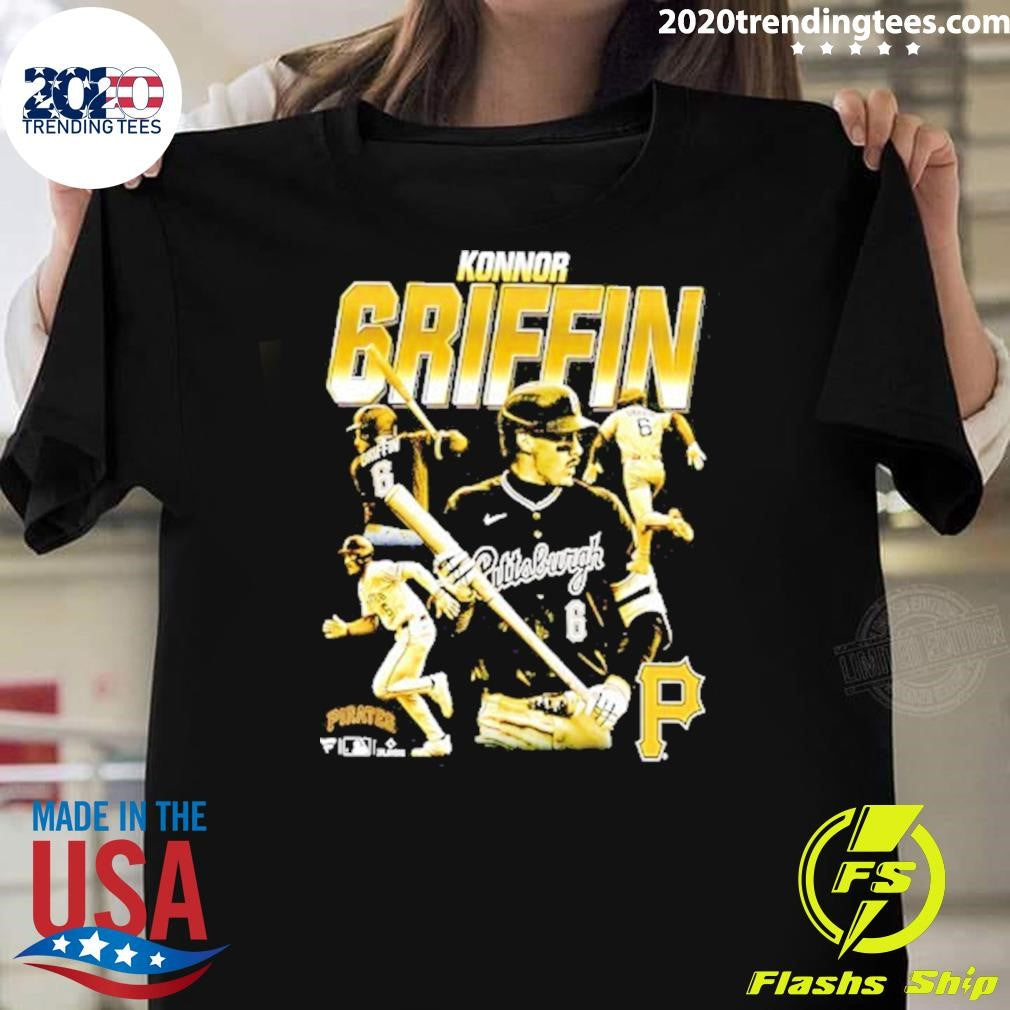 Pittsburgh Pirates Konnor Griffin Player Collage 2026 Graphic Shirt Unisex T-shirt, Sweatshirt, Hoodie, Long Sleeve Tee - T-Shirt, Sweatshirt, Hoodie