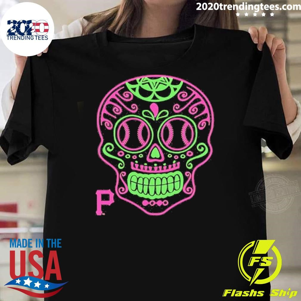 Pittsburgh Pirates Sugar Skull 2026 Shirt Unisex T-shirt, Sweatshirt, Hoodie, Long Sleeve Tee - T-Shirt, Sweatshirt, Hoodie