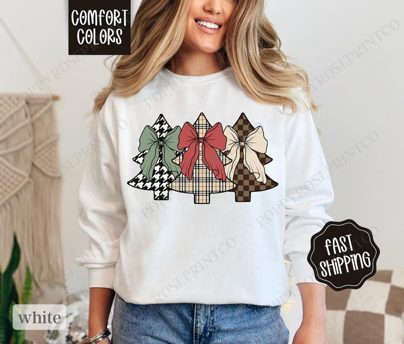 Plaid Tree Comfort Colors Preppy T-Shirts, Hoodie, Sweatshirt - T-Shirt, Sweatshirt, Hoodie