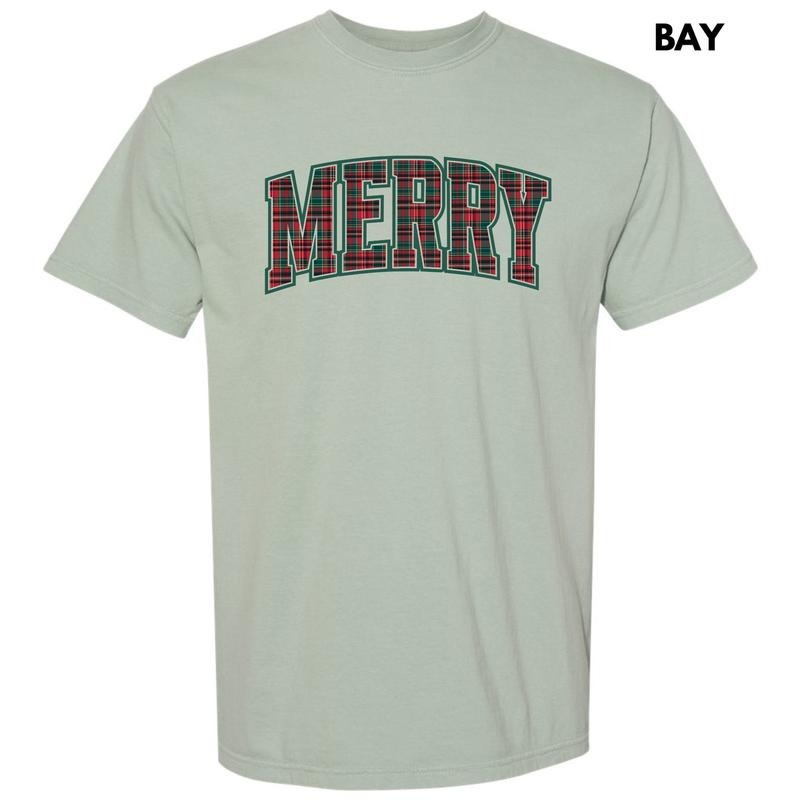 Plaid Merry Varsity Comfort Colors 'NLB' T-Shirts, Hoodie, Sweatshirt - T-Shirt, Sweatshirt, Hoodie