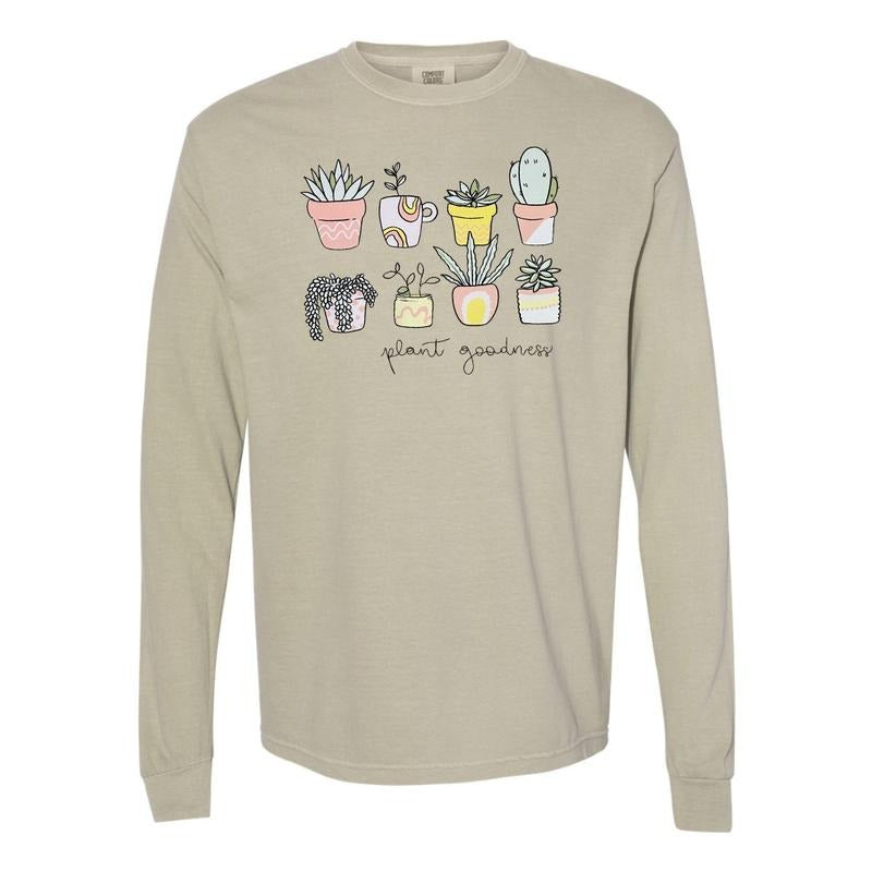 Plant Goodness Long Sleeve Comfort Colors T-Shirts, Hoodie, Sweatshirt - T-Shirt, Sweatshirt, Hoodie