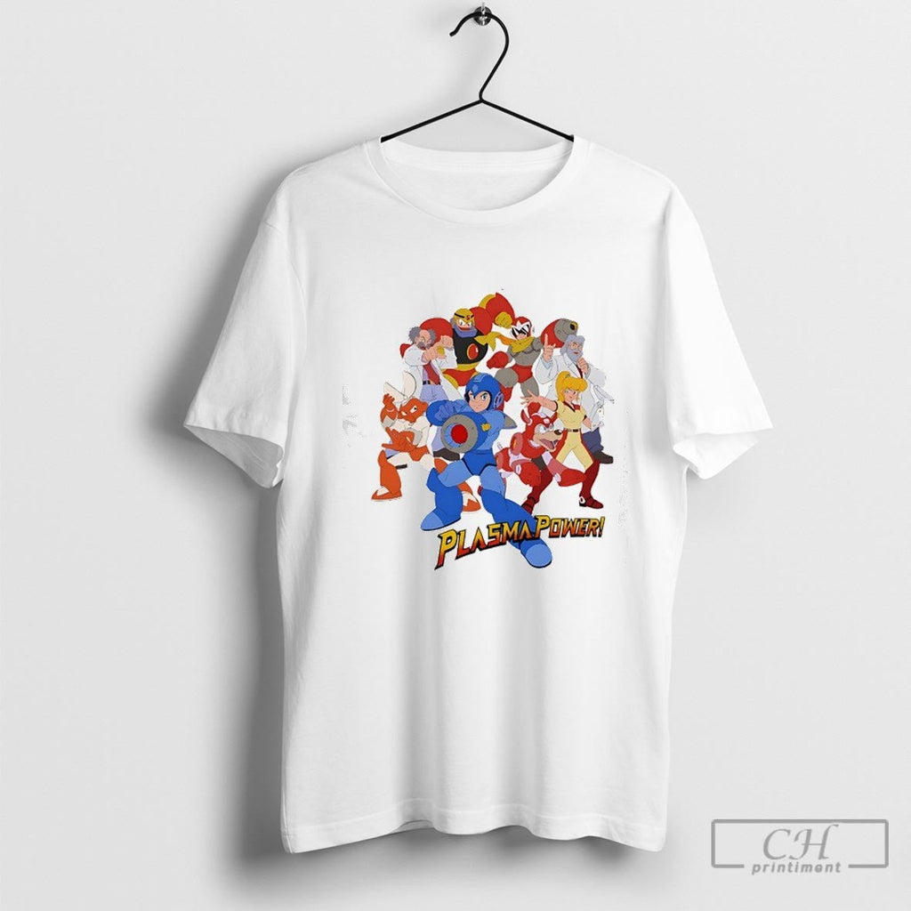 Plasma Power Mega Man Characters Shirt Sweater Unisex T-shirt, Sweatshirt, Hoodie, Long Sleeve Tee - T-Shirt, Sweatshirt, Hoodie