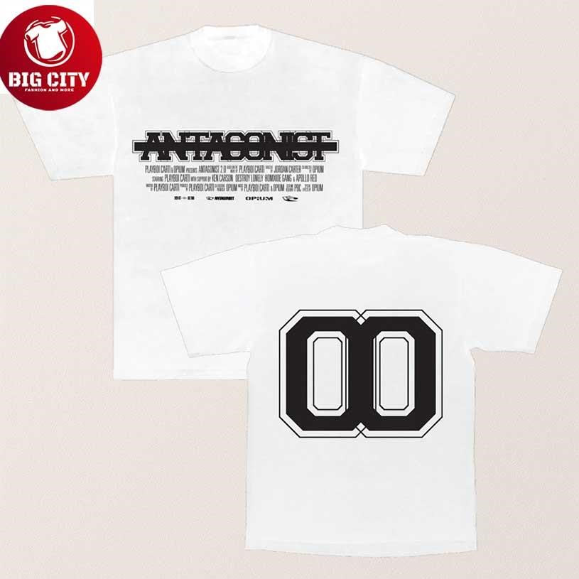 Playboi Carti Antagonist 2.0 00 Two Sided Shirt Unisex T-shirt, Sweatshirt, Hoodie, Long Sleeve Tee - T-Shirt, Sweatshirt, Hoodie