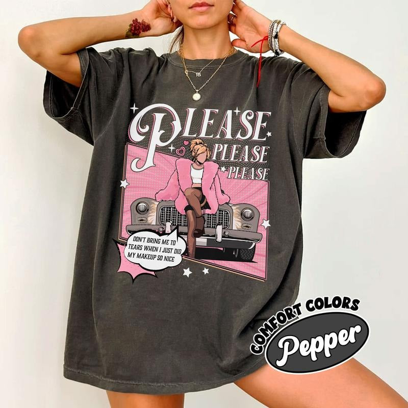 Please Please Please Comfort Colors Shirt Sabrina Fan Concert Shirt Short N' Sweet Womenswear T-Shirts, Hoodie, Sweatshirt - T-Shirt, Sweatshirt, Hoodie
