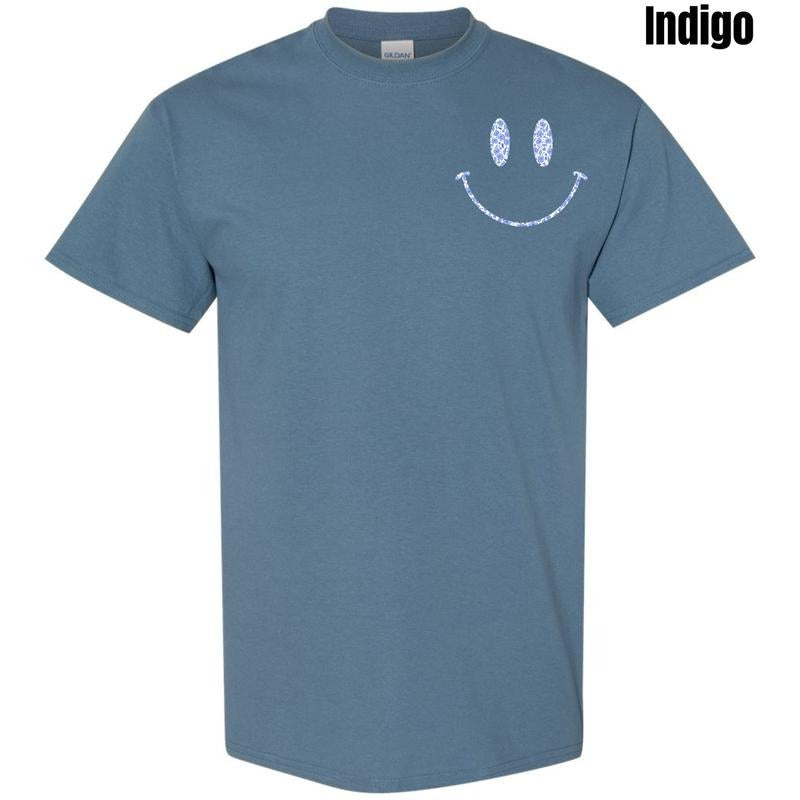 Pocket Size Blue Floral Smile Gildan Short Sleeve 'NLB' T-Shirts, Hoodie, Sweatshirt - T-Shirt, Sweatshirt, Hoodie