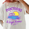 Pontoons Summer Vintage Shirt Casual Cotton Shirt Comfort Fabric Top Womenswear Lady T-Shirts, Hoodie, Sweatshirt - T-Shirt, Sweatshirt, Hoodie