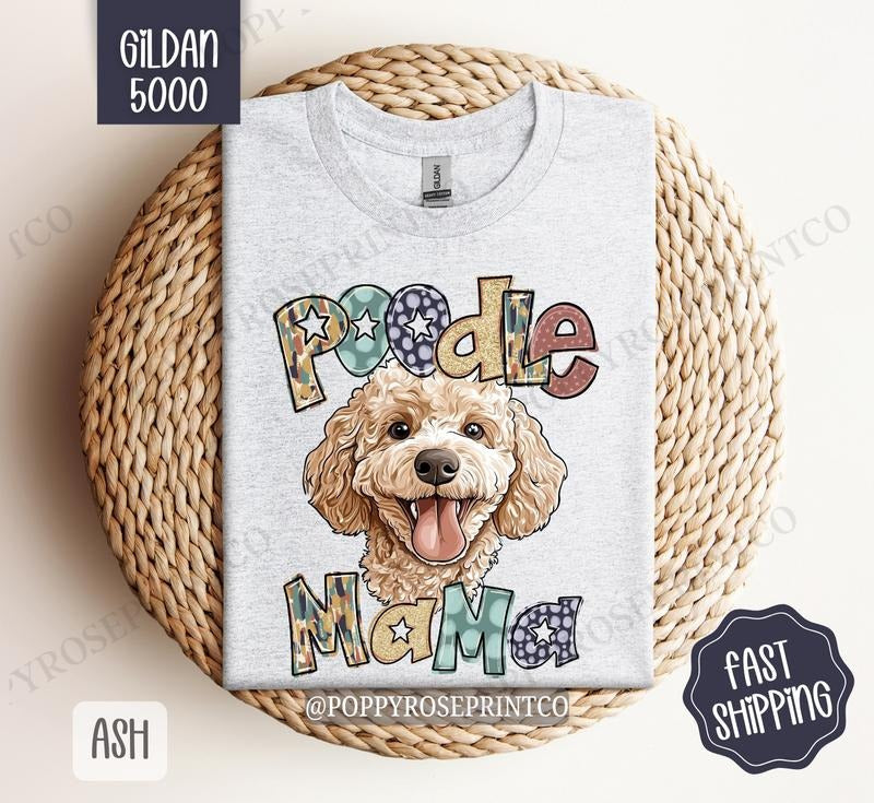 Poodle Mama Shirt Gildan Dog Mom Cute Mama Plus Sizes T-Shirts, Hoodie, Sweatshirt - T-Shirt, Sweatshirt, Hoodie