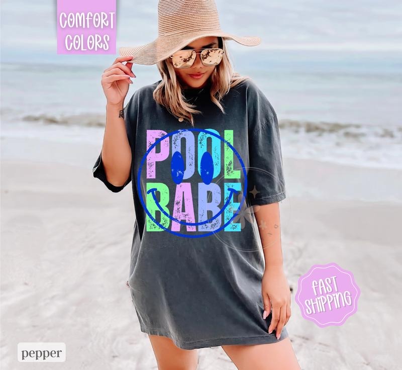 Pool Babe Comfort Colors Cute Summer Shirt Beach Swimsuit Cover Up T-Shirts, Hoodie, Sweatshirt - T-Shirt, Sweatshirt, Hoodie