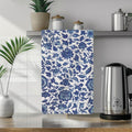 Porcelain Blue Chinoiserie Flower Print Tea Towel Housewarming Hostess Grandma Kitchen Home Decor Blue Flower Dish Towel Poly Cotton T-Shirts, Hoodie, Sweatshirt - T-Shirt, Sweatshirt, Hoodie