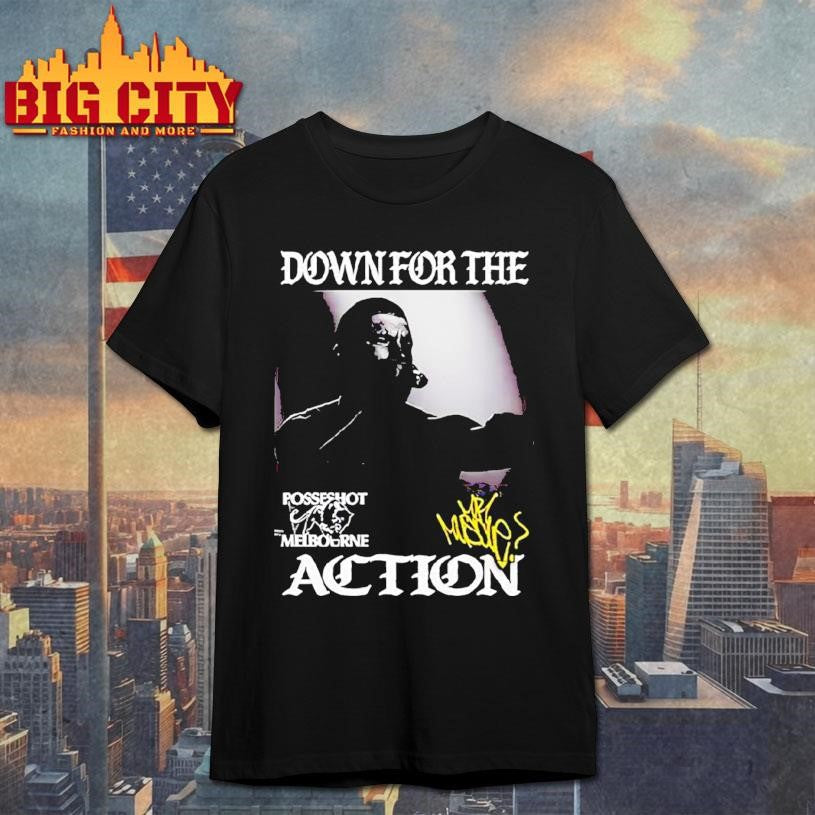 Posseshot Melbourne Down For The Action Shirt Unisex T-shirt, Sweatshirt, Hoodie, Long Sleeve Tee - T-Shirt, Sweatshirt, Hoodie