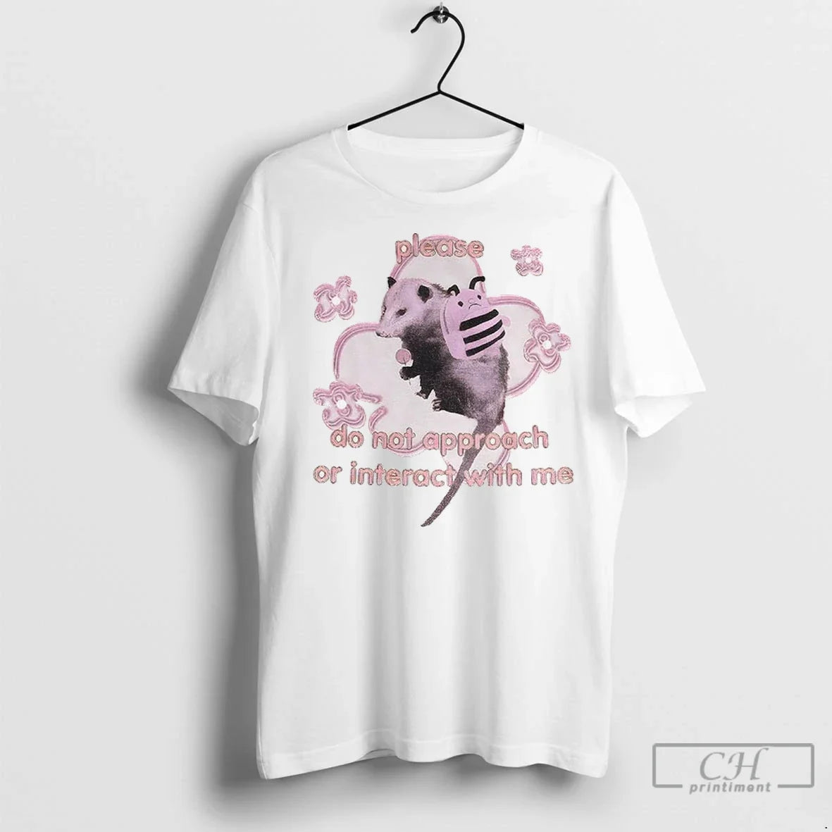 Possum Please Do Not Approach Or Interact With Me Meme T Shirts Unisex T-shirt, Sweatshirt, Hoodie, Long Sleeve Tee - T-Shirt, Sweatshirt, Hoodie