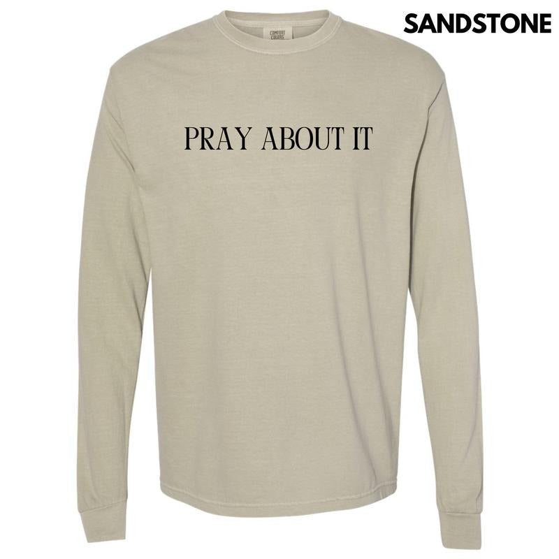 Pray About Long Sleeve Comfort Colors 'NLB' T-Shirts, Hoodie, Sweatshirt - T-Shirt, Sweatshirt, Hoodie