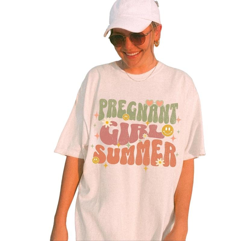 Pregnant Girl Summer Shirt Beach Pregnancy Announcement First Time Mom Expecting Mom Shirt Pregnancy Reveal New Mom T-Shirts, Hoodie, Sweatshirt - T-Shirt, Sweatshirt, Hoodie