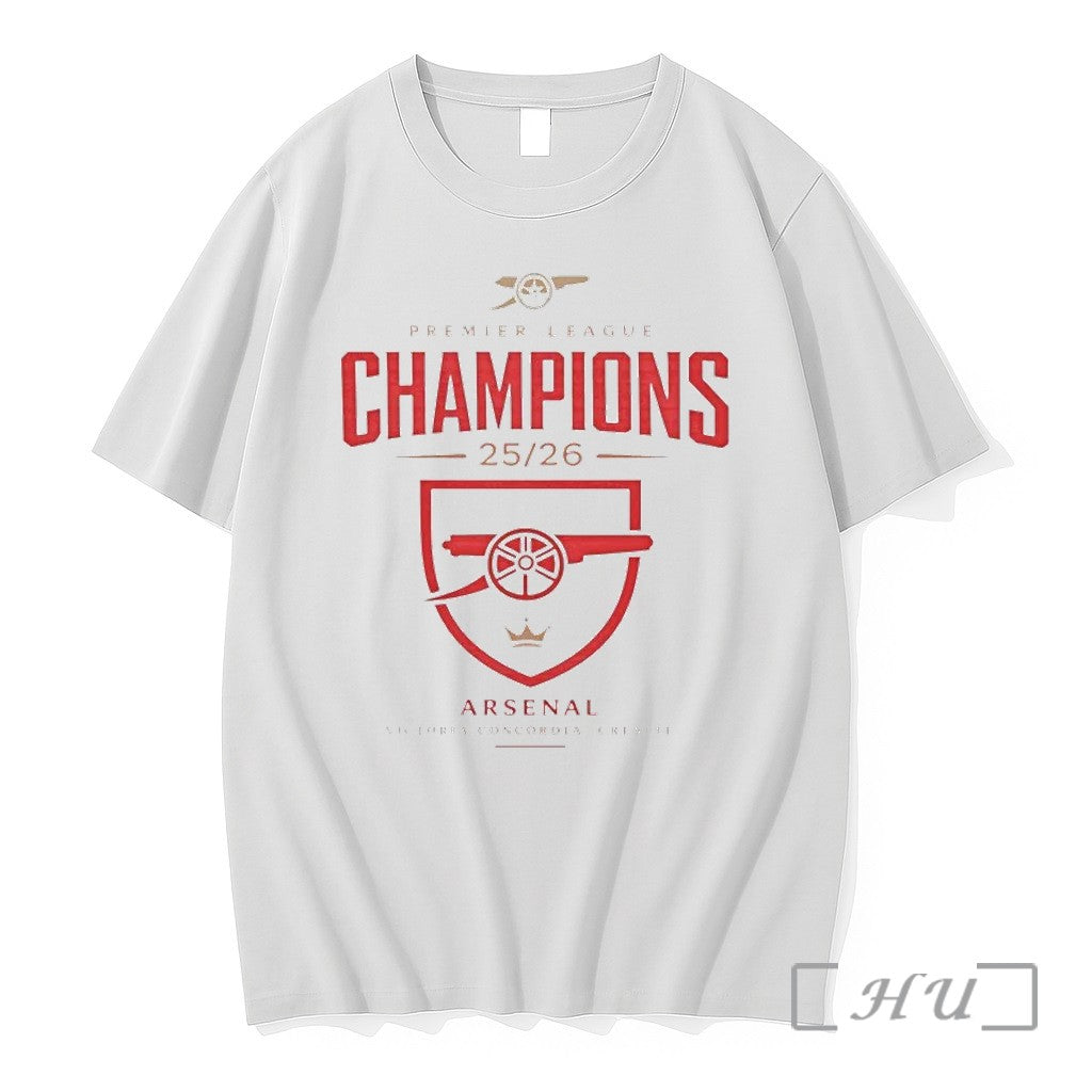 Premier League Champions 25 26 Arsenal Tshirts Sweater Hoodie Jpg Unisex T-shirt, Sweatshirt, Hoodie, Long Sleeve Tee - T-Shirt, Sweatshirt, Hoodie