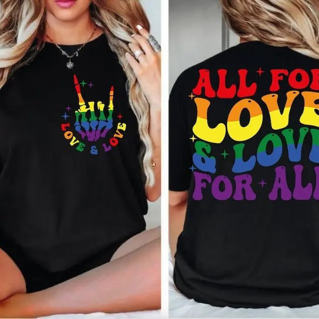 All Love Love All Pride Ally Gay Pride T-Shirts, Hoodie, Sweatshirt - T-Shirt, Sweatshirt, Hoodie