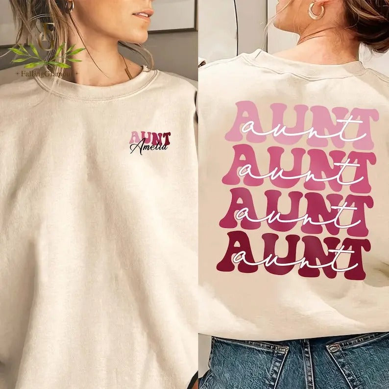 Aunt Shirt Cool Aunt Baby Pregnancy Announcement Aunt Aunt Aunt Aunt T-Shirts, Hoodie, Sweatshirt - T-Shirt, Sweatshirt, Hoodie