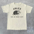 Awake But What Cost Retro Funny Possum Sarcastic Sayings Shirt Vintage 90s Gag Shirt Funny Rat Meme T-Shirts, Hoodie, Sweatshirt - T-Shirt, Sweatshirt, Hoodie