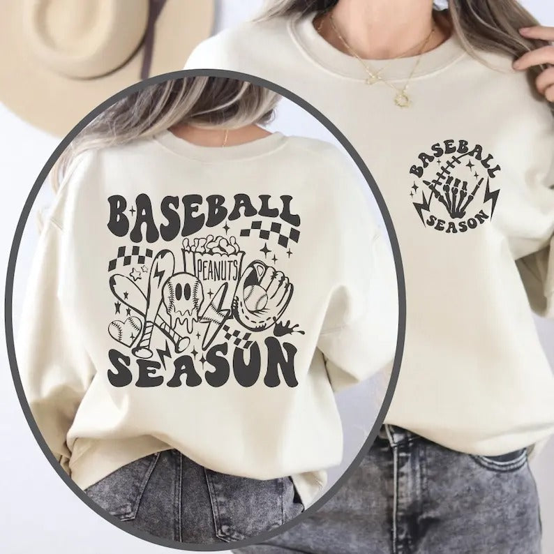 Baseball Skeleton Baseball Season Oversize Baseball Lover Baseball Season Season T-Shirts, Hoodie, Sweatshirt - T-Shirt, Sweatshirt, Hoodie