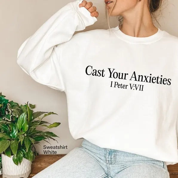 Cast Your Anxiety Bible Verse Shirt Proverbs 5:17 Shirt Christian Based Faith Based T-Shirts, Hoodie, Sweatshirt - T-Shirt, Sweatshirt, Hoodie