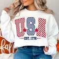 Checkered USA 4th July Fourth July USA 1776 America Independence Day T-Shirts, Hoodie, Sweatshirt - T-Shirt, Sweatshirt, Hoodie