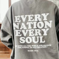Every Nation Every Soul God Is Good All Time Christian Jesus Cozy Words Back T-Shirts, Hoodie, Sweatshirt - T-Shirt, Sweatshirt, Hoodie