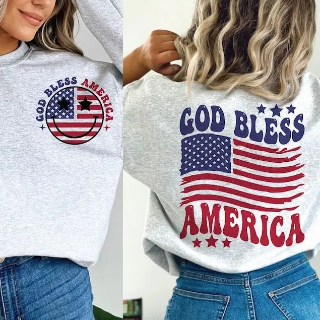 God Bless America 4th July 4th July Independence Day America T-Shirts, Hoodie, Sweatshirt - T-Shirt, Sweatshirt, Hoodie