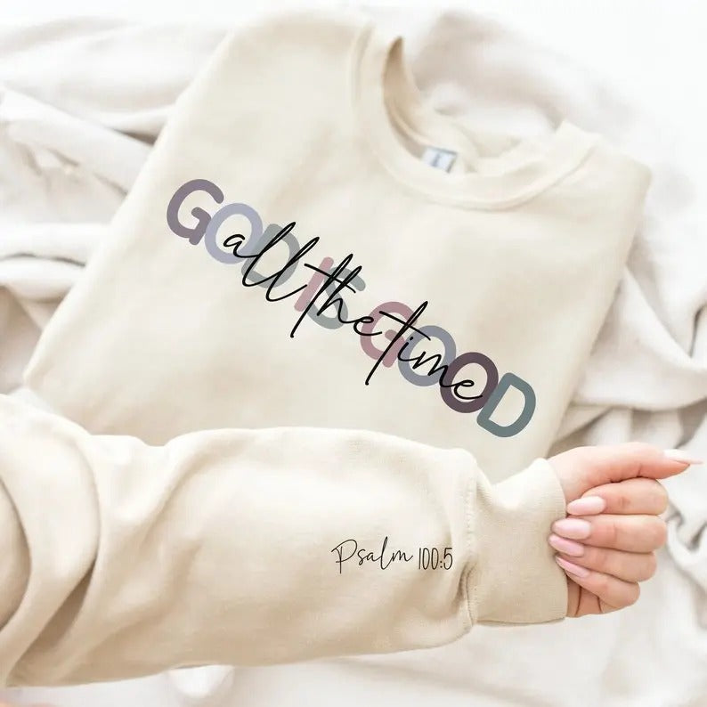 God Is Good Christian Christian Jesus Bible Verse Shirt Faith Cross Shirt Pslam Scripture T-Shirts, Hoodie, Sweatshirt - T-Shirt, Sweatshirt, Hoodie