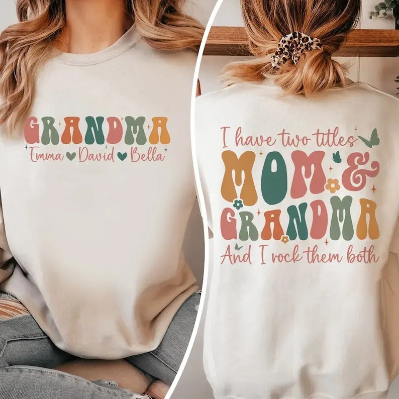 Grandma Personalized Grandma Sweashirt Grandma Grandma Grandma Club Sweat Mom Shirt T-Shirts, Hoodie, Sweatshirt - T-Shirt, Sweatshirt, Hoodie