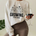 Growing Tiny Human Cute Pregnancy Announcement Shirt Funny Maternity New Mom Baby Shower Mom T-Shirts, Hoodie, Sweatshirt - T-Shirt, Sweatshirt, Hoodie