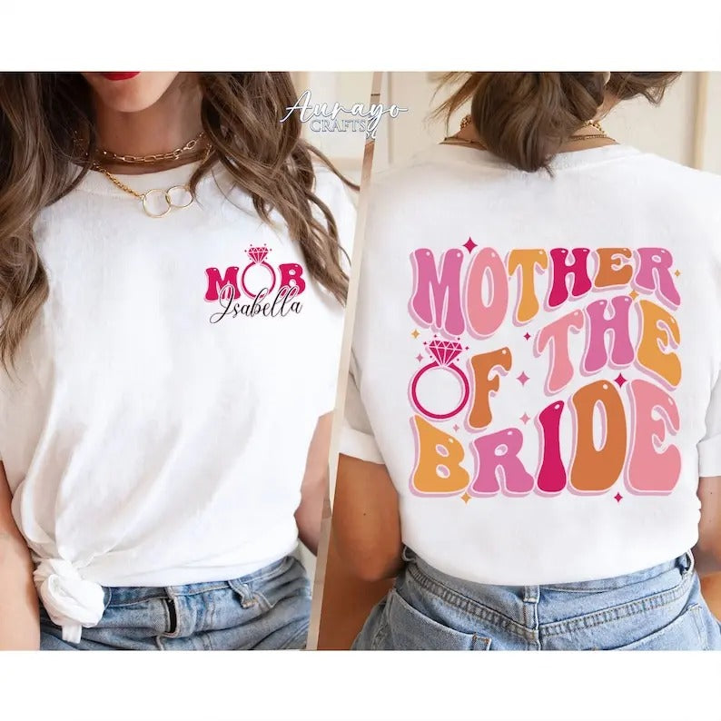 Mother Bride Shirt Mother Bride Shirt Summertime Bridal Party Shirts Bridesmaids Shirt Momstyle{N002}2 T-Shirts, Hoodie, Sweatshirt - T-Shirt, Sweatshirt, Hoodie