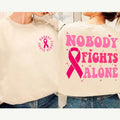 Nobody Fights Alone Shirt Nurse Shirt Oncology Squad Shirt Nurse Nurse Cancer Care Nurse Nurse Appreciation T-Shirts, Hoodie, Sweatshirt - T-Shirt, Sweatshirt, Hoodie