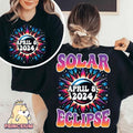Solar Eclipse Era April 8 2024 Total Solar Eclipse 2024 Souvenir Shirt April 2024 Solar Eclipse Shirt Astronomy Cotton Sleeve Cotton Sleeve T-Shirts, Hoodie, Sweatshirt - T-Shirt, Sweatshirt, Hoodie