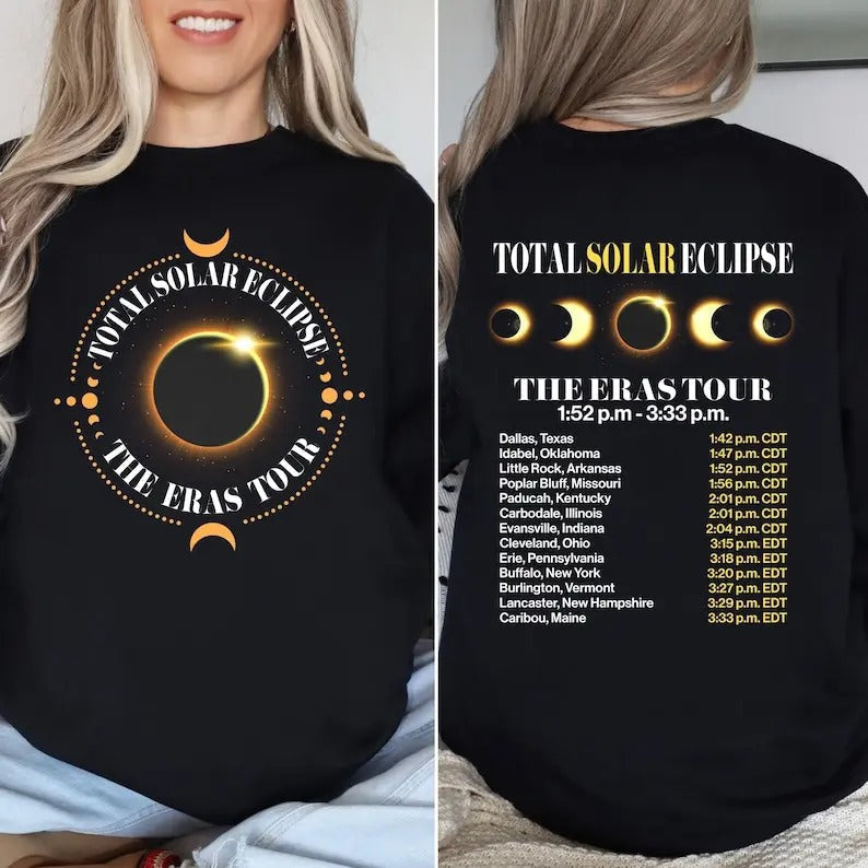 Total Solar Eclipse 2024 Eras Tour Shirt Moon Astronomy Shirt Solar Eclipse Souvenir Shirt Eclipse Event 2024 Shirt Eclipse Souvenir T-Shirts, Hoodie, Sweatshirt - T-Shirt, Sweatshirt, Hoodie
